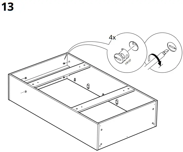 IKEA STALL Shoe Cabinet with 3 Compartments - FIG9