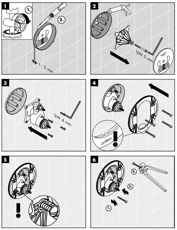 hansgrohe AXOR STARCK Concealed Thermostat with Shut Off Valve - fig 1