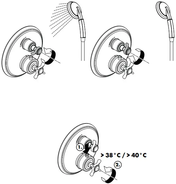 hansgrohe AXOR STARCK Concealed Thermostat with Shut Off Valve - fig 13