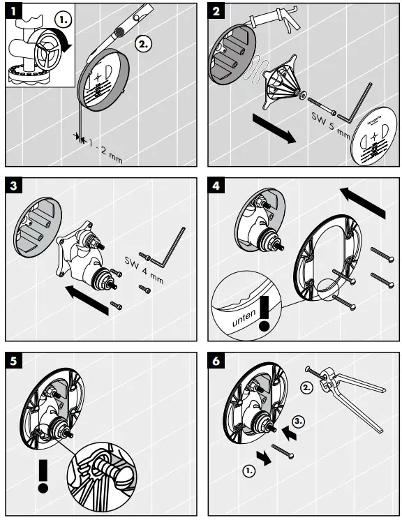 hansgrohe AXOR STARCK Concealed Thermostat with Shut Off Valve - fig 3