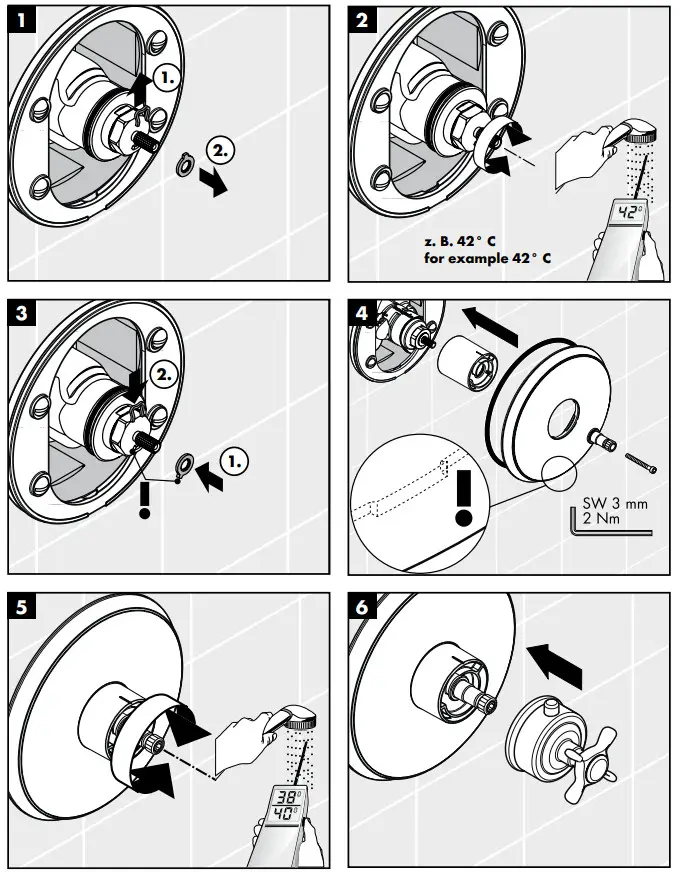 hansgrohe AXOR STARCK Concealed Thermostat with Shut Off Valve - fig 5
