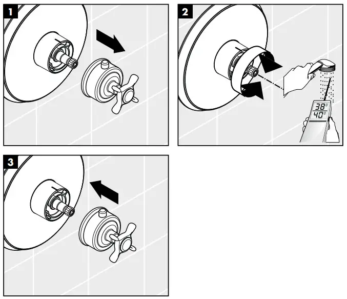hansgrohe AXOR STARCK Concealed Thermostat with Shut Off Valve - fig 6