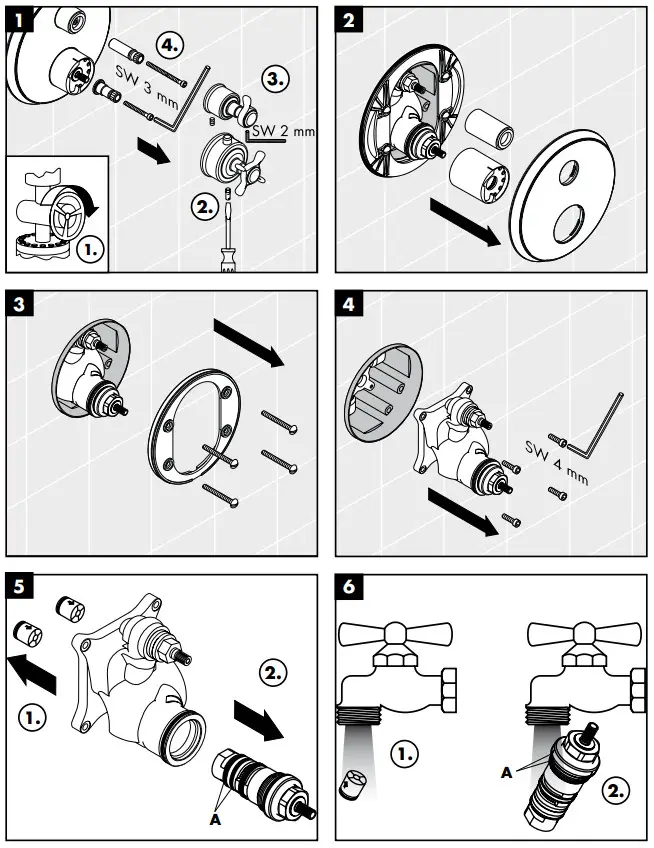 hansgrohe AXOR STARCK Concealed Thermostat with Shut Off Valve - fig 7