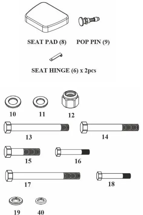 BODYCRAFT F704 F I D Dumbbell Bench - fig 10