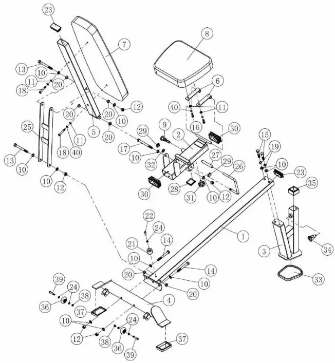 BODYCRAFT F704 F I D Dumbbell Bench - fig 23