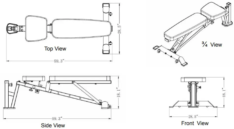 BODYCRAFT F704 F I D Dumbbell Bench - fig 7