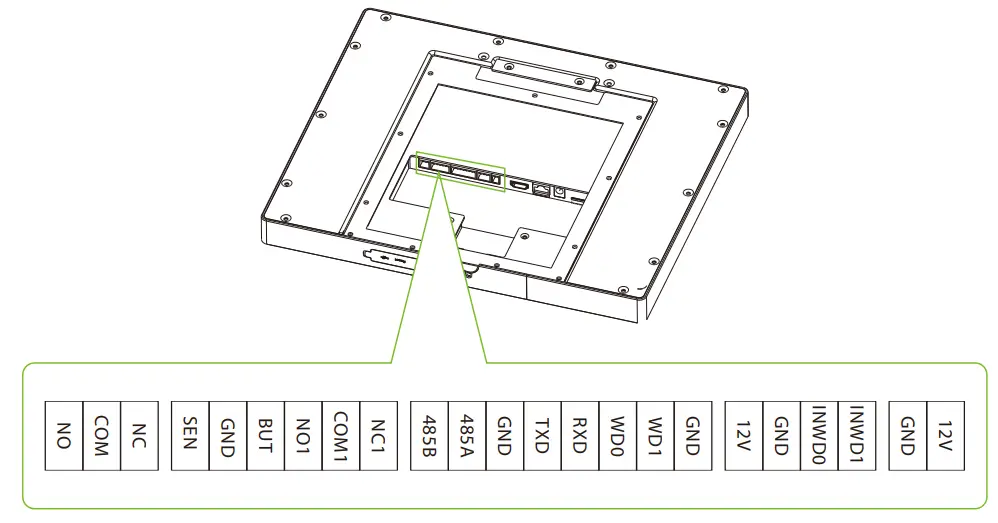 ZKTeco H13 Series 13 3 Inch Touch Screen Multipurpose - SIM Card Slot