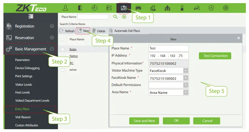 ZKTeco H13 Series 13 3 Inch Touch Screen Multipurpose - Settings on Device3