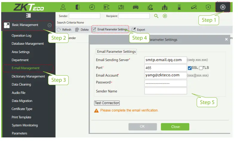 ZKTeco H13 Series 13 3 Inch Touch Screen Multipurpose - Settings on Device5