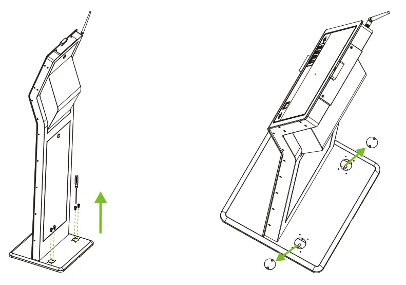 ZKTeco H13 Series 13 3 Inch Touch Screen Multipurpose - base1