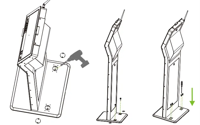 ZKTeco H13 Series 13 3 Inch Touch Screen Multipurpose - base2