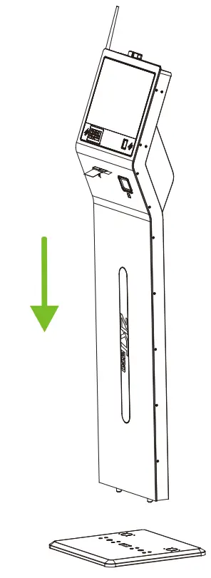 ZKTeco H13 Series 13 3 Inch Touch Screen Multipurpose - bottom screw1