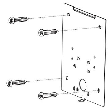 ZKTeco H13 Series 13 3 Inch Touch Screen Multipurpose - screw holes2