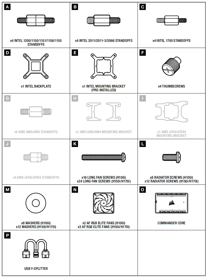 CORSAIR H100i iCUE Extreme Performance LCD Liquid CPU Cooler - fig1