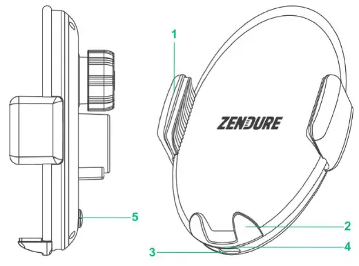 ZENDURE-Q7-Wireless-Charger-Car-Mount-FIG-1