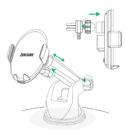 ZENDURE-Q7-Wireless-Charger-Car-Mount-FIG-5