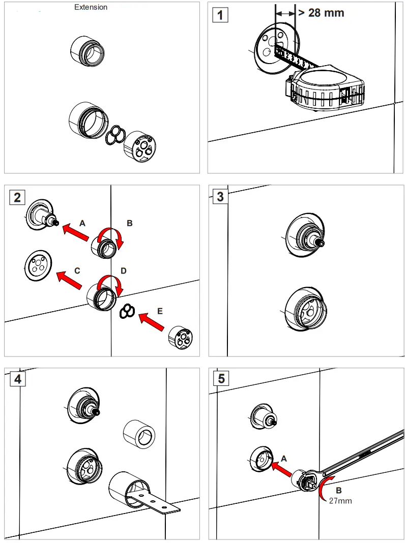 FANTINI 5302R485B Built In Shower Mixer - fig 11