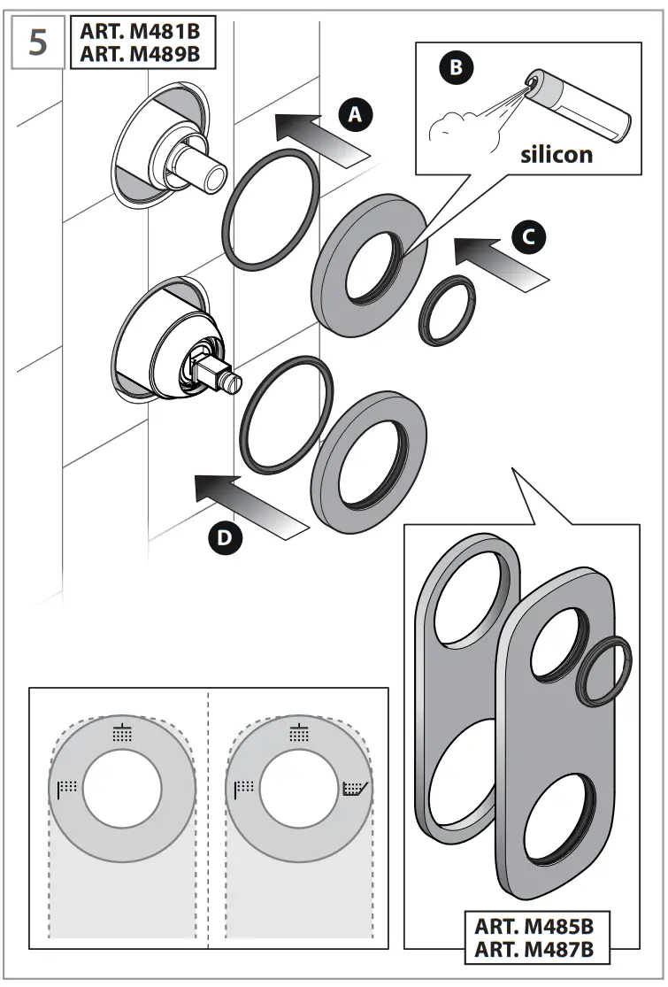 FANTINI 5302R485B Built In Shower Mixer - fig 16