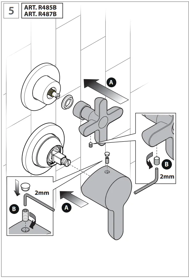 FANTINI 5302R485B Built In Shower Mixer - fig 20