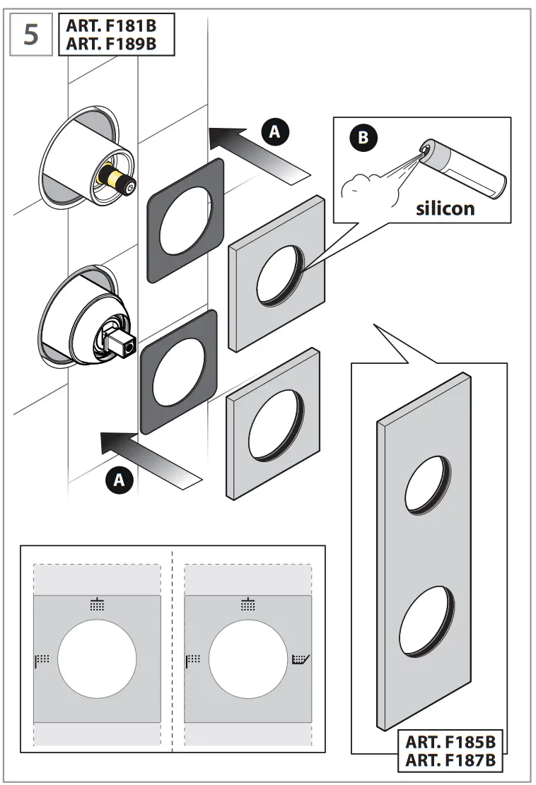 FANTINI 5302R485B Built In Shower Mixer - fig 26