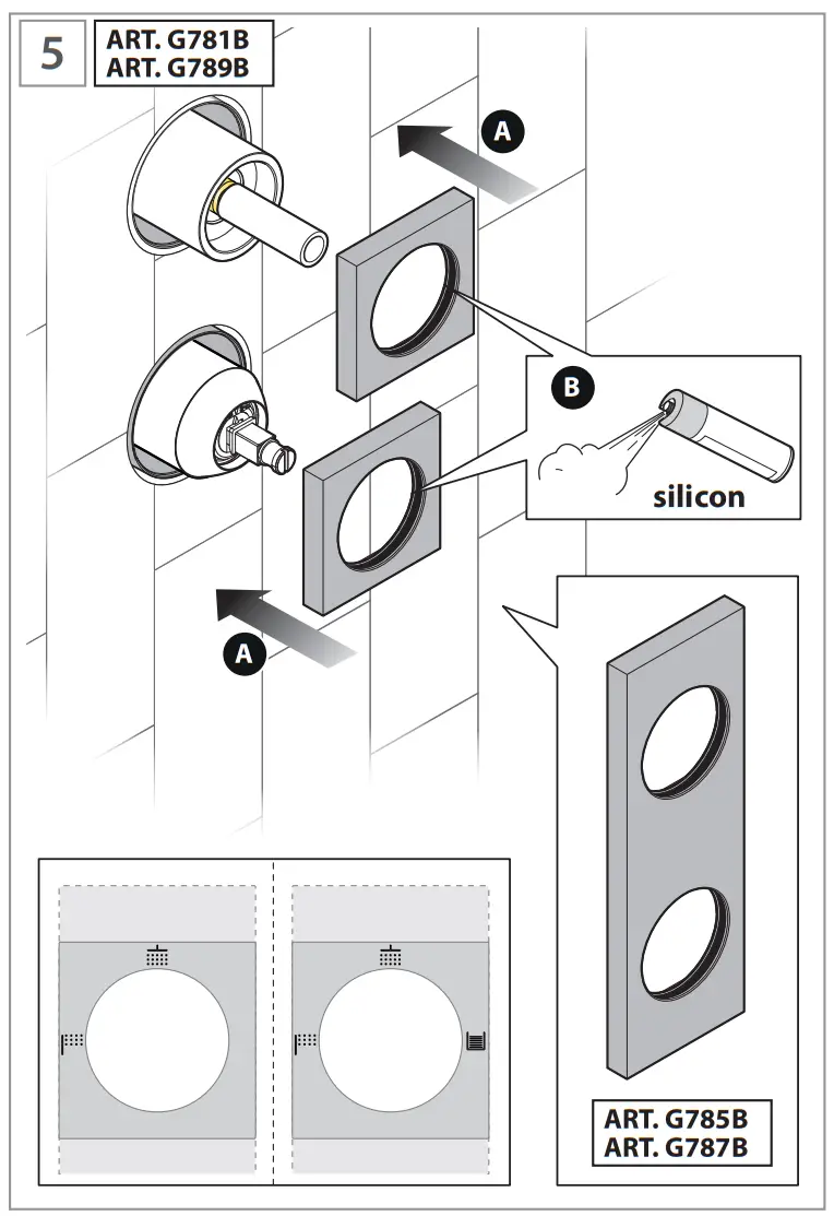 FANTINI 5302R485B Built In Shower Mixer - fig 30