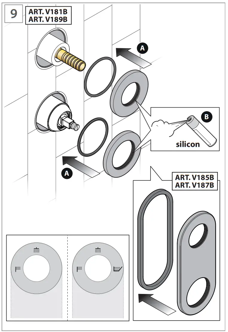 FANTINI 5302R485B Built In Shower Mixer - fig 37