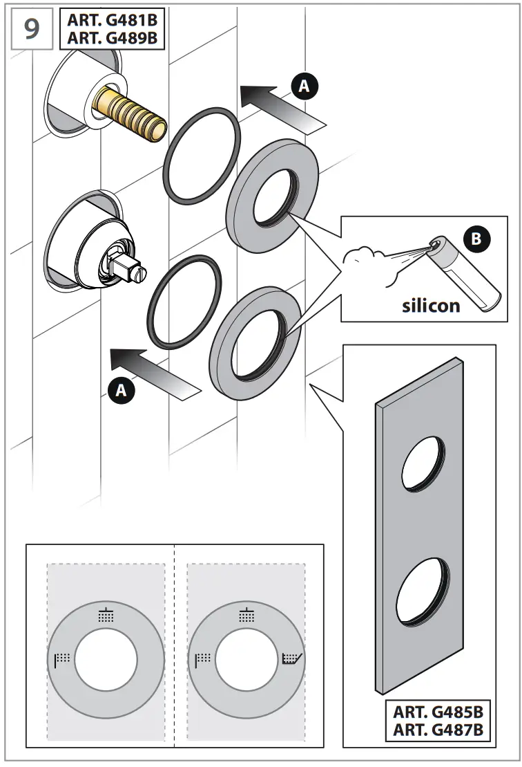 FANTINI 5302R485B Built In Shower Mixer - fig 43