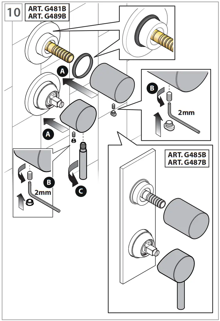 FANTINI 5302R485B Built In Shower Mixer - fig 44