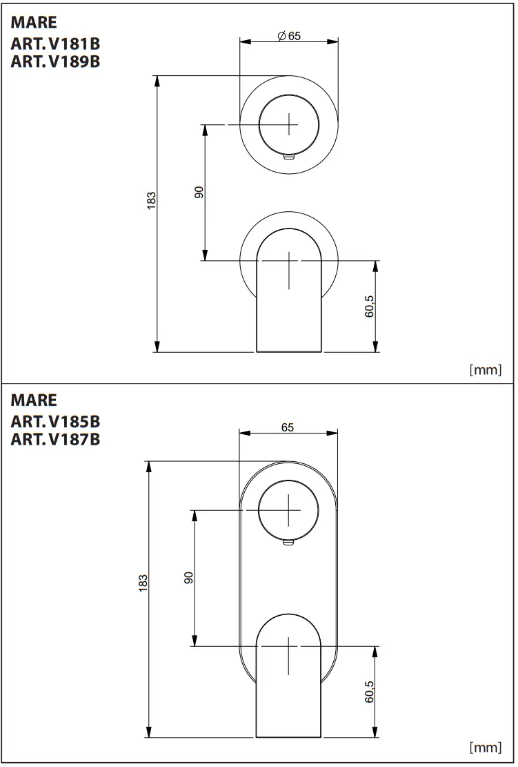 FANTINI 5302R485B Built In Shower Mixer - fig 6