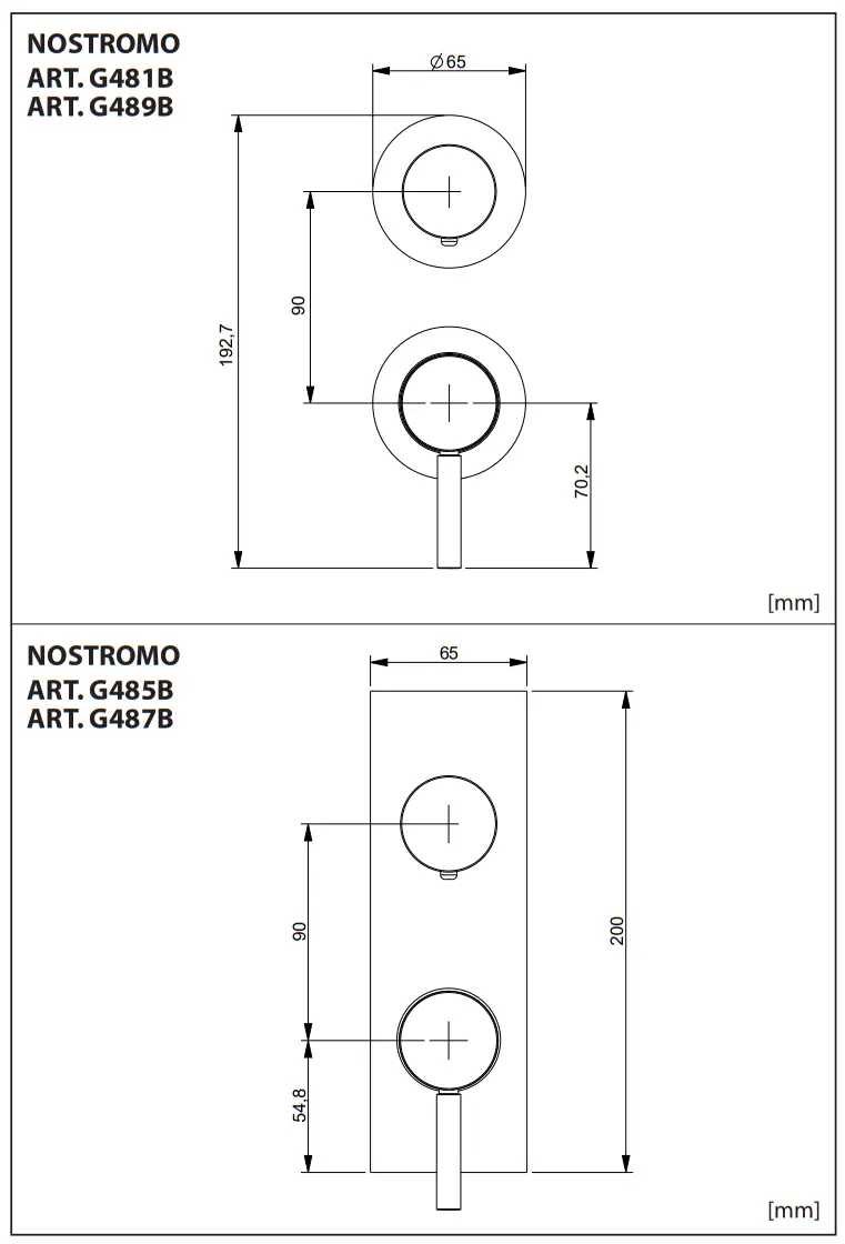 FANTINI 5302R485B Built In Shower Mixer - fig 7
