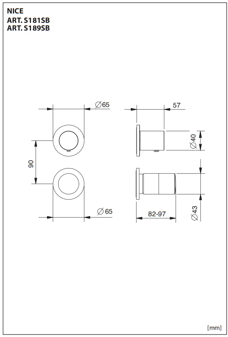 FANTINI 5302R485B Built In Shower Mixer - fig 8