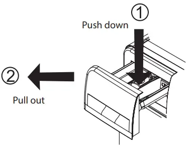 ECG EWF 601000 BlackLine Washing Machine - drawer