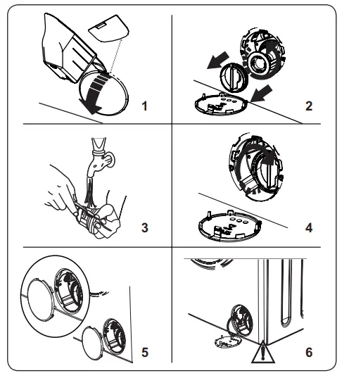 ECG EWF 601000 BlackLine Washing Machine - filter