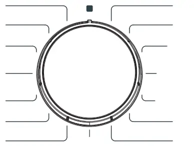 ECG EWF 601000 BlackLine Washing Machine - selector