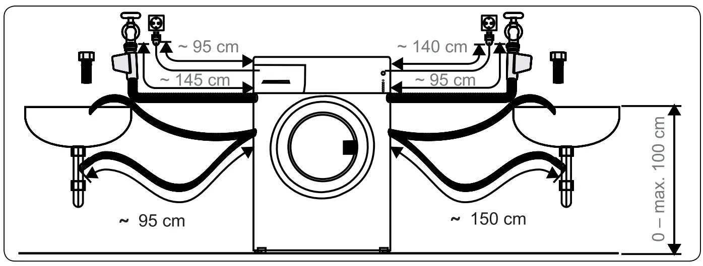 ECG EWF 601000 BlackLine Washing Machine - stops 2