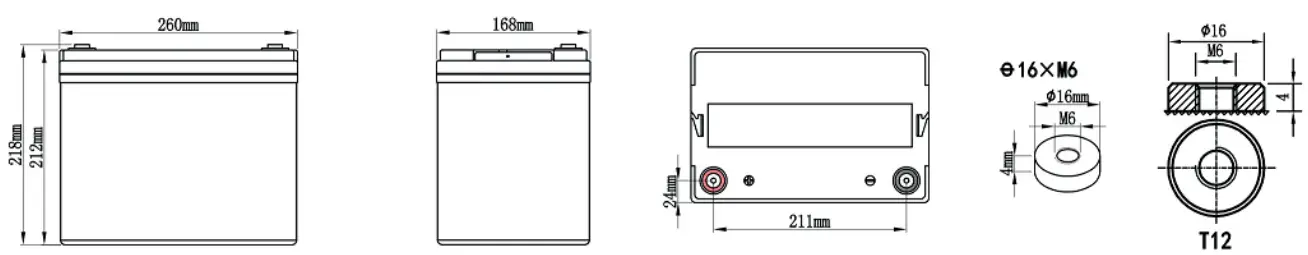 POWER SOLID PS-12750-GS GEL Deep Cycle Battery - fig 3