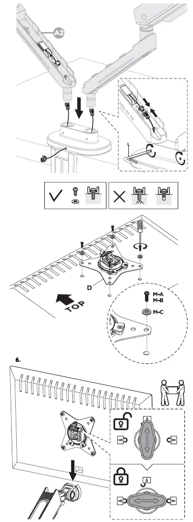 DELTACO-GAMING-GAM-135-W-LINE-Premium-Gaming-Dual-Monitor-Arm-FIG-8