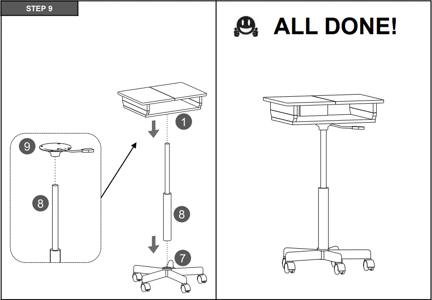 TECHNI-MOBILI-RTA-B006-Rolling-Adjustable-Laptop-Cart-fig-19