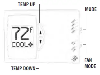 LUXPRO PSDH121+ Non-programmable Thermostat - 1