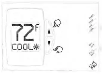 LUXPRO PSDH121+ Non-programmable Thermostat - 11