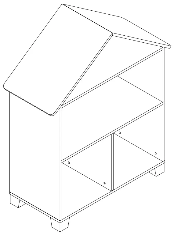 Great Little Trading Co L5288 Small Townhouse Bookcase