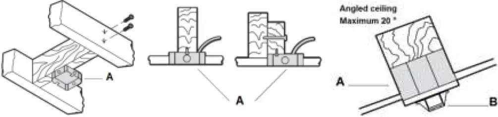 FUFU GAGA KF020229-01 52 Inch Black 3 Wooden Blade Propeller Ceiling Fan 08