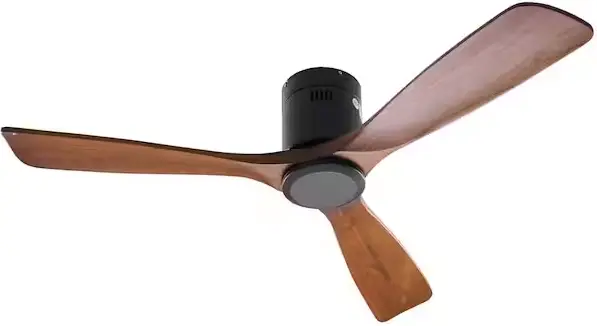 FUFU GAGA KF020229-01 52 Inch Black 3 Wooden Blade Propeller Ceiling Fan product