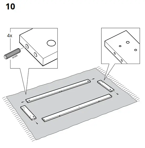 IKEA AA-2352856-3-101 LANESUND TV Storage Combination Grey Brown - fig 10