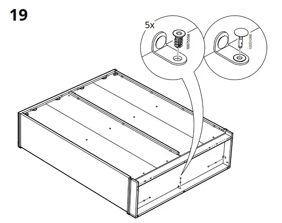 IKEA AA-2352856-3-101 LANESUND TV Storage Combination Grey Brown - fig 14