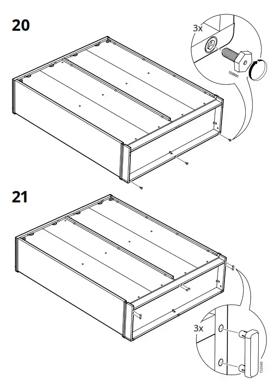 IKEA AA-2352856-3-101 LANESUND TV Storage Combination Grey Brown - fig 15