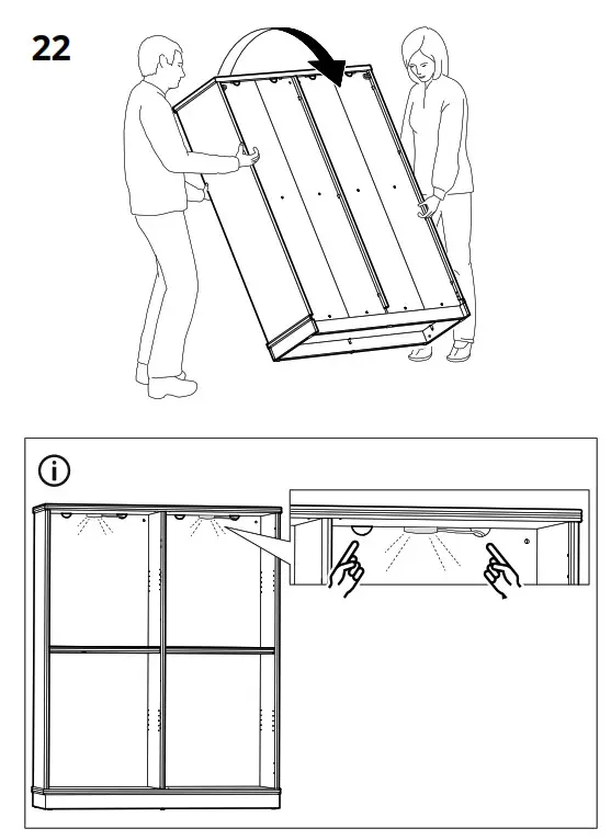 IKEA AA-2352856-3-101 LANESUND TV Storage Combination Grey Brown - fig 16