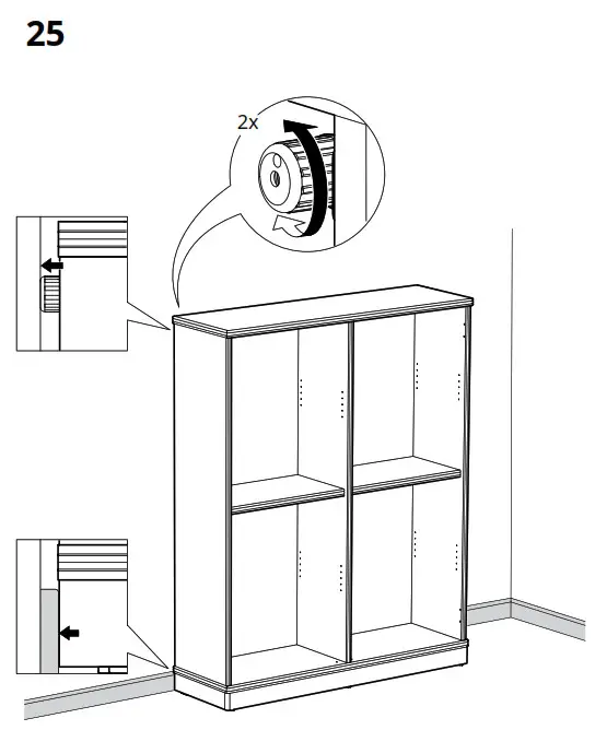 IKEA AA-2352856-3-101 LANESUND TV Storage Combination Grey Brown - fig 19