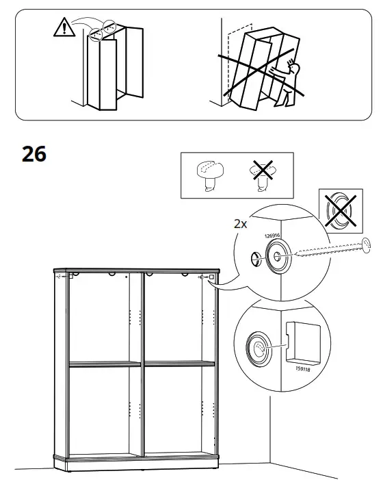 IKEA AA-2352856-3-101 LANESUND TV Storage Combination Grey Brown - fig 20