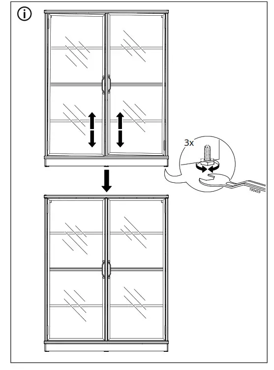 IKEA AA-2352856-3-101 LANESUND TV Storage Combination Grey Brown - fig 3 3